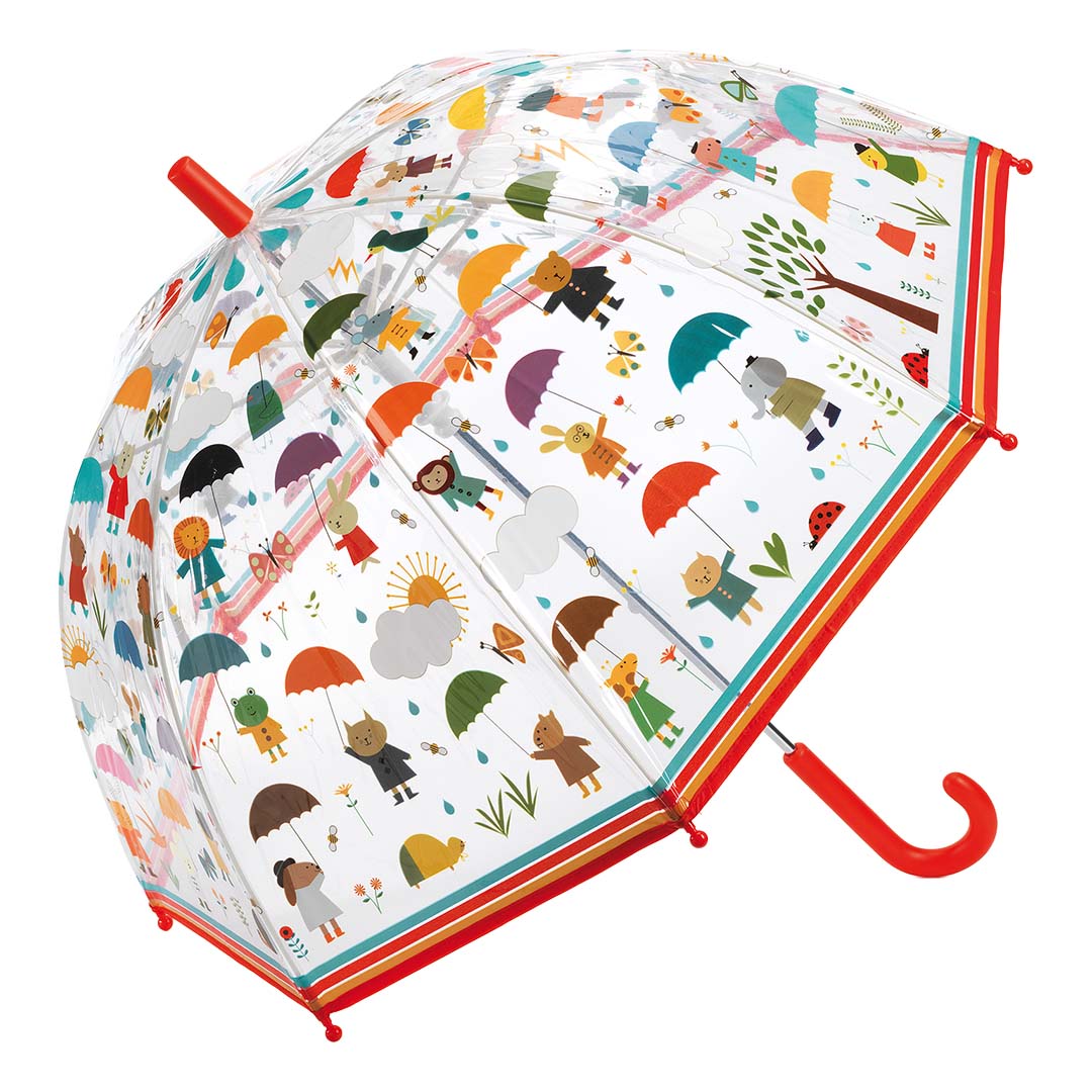 djeco parapluie pour enfants sous la pluie