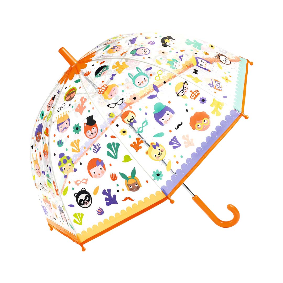 djeco parapluie pour enfants couleurs magiques - visages