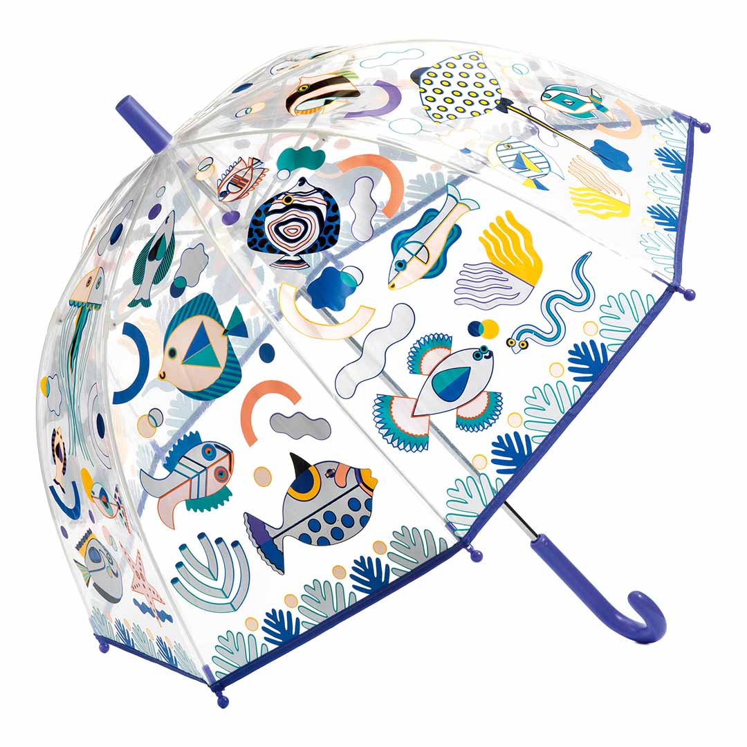 djeco kinderparaplu magische kleuren - vissen