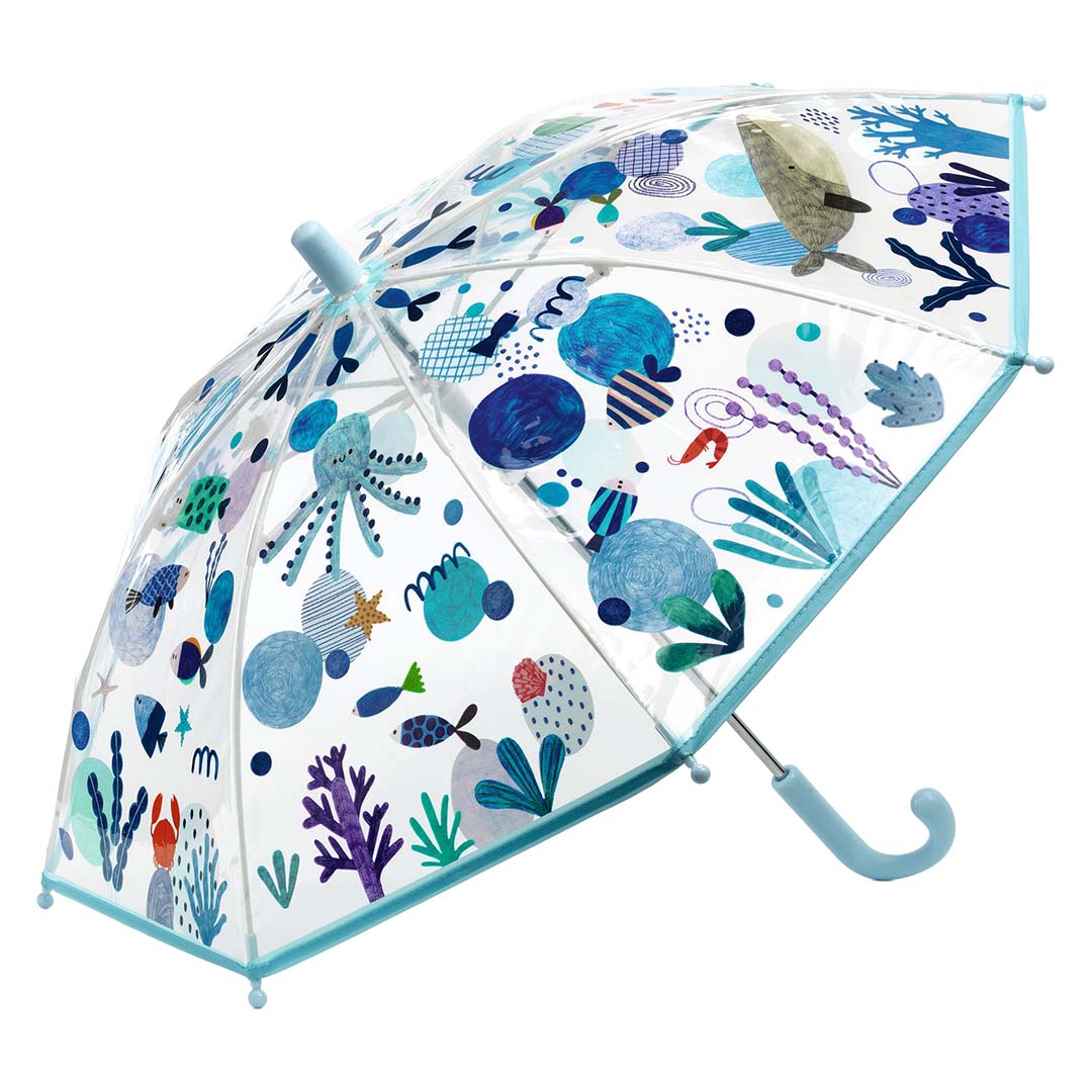djeco parapluie enfant animaux marins