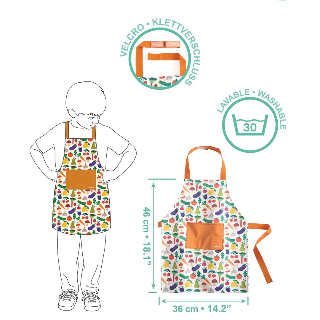 djeco tablier enfant vegetable garden