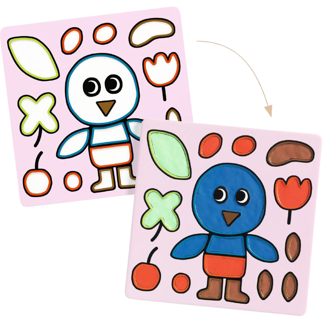 djeco kleuren met klei - naughty garden friends | DJ00959 | 2