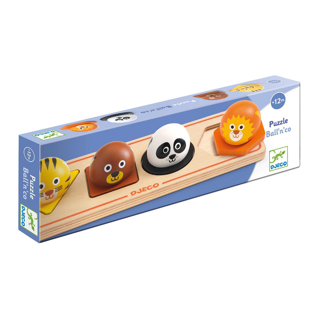 djeco knoppuzzel ball'n'co - 4st