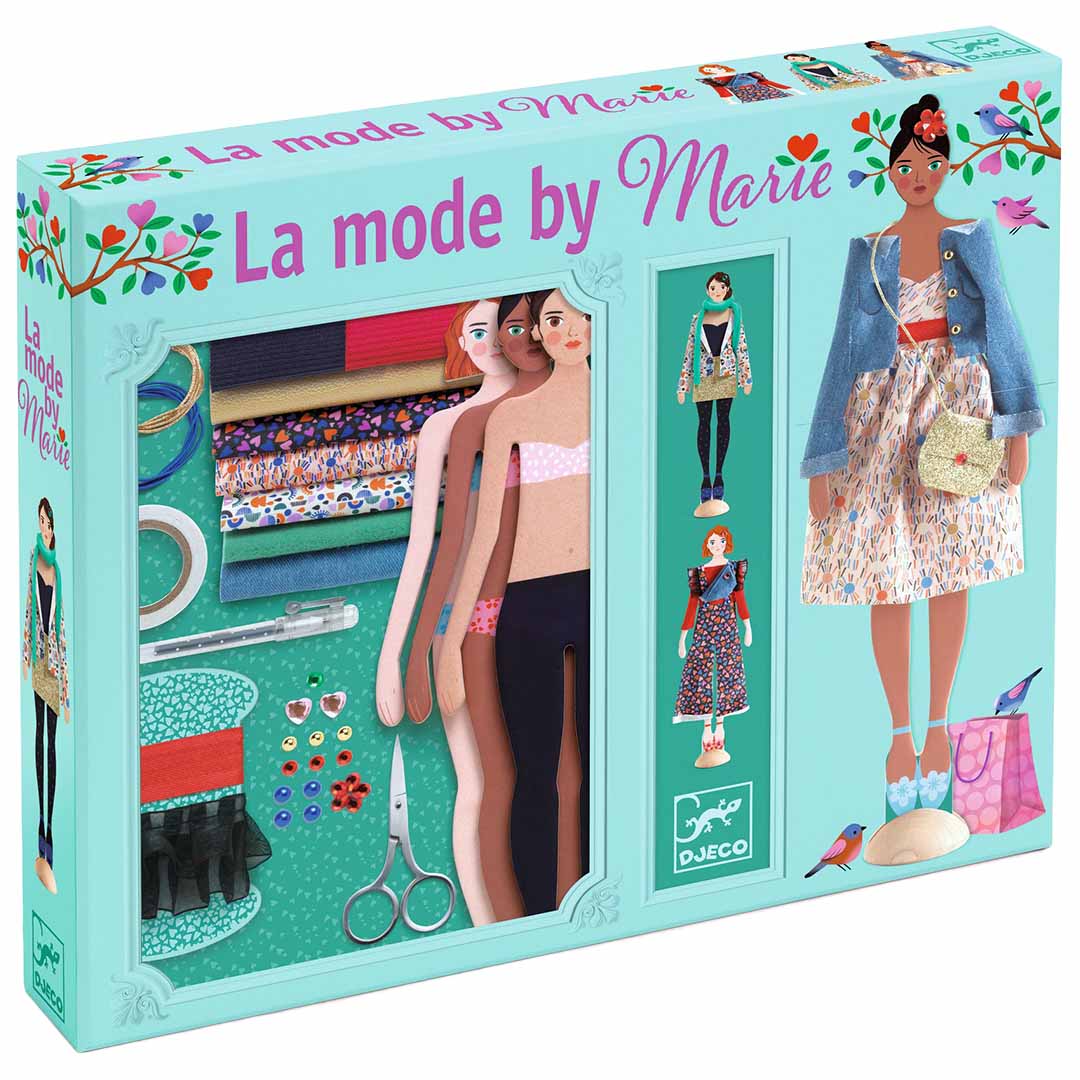 djeco knutselset aankleedpoppen fashion by marie | DJ09335 | 0