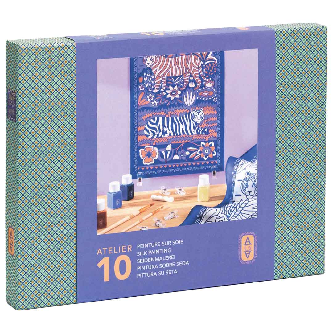 djeco knutselset atelier 10 - zijde schilderen | GA10010 | 0