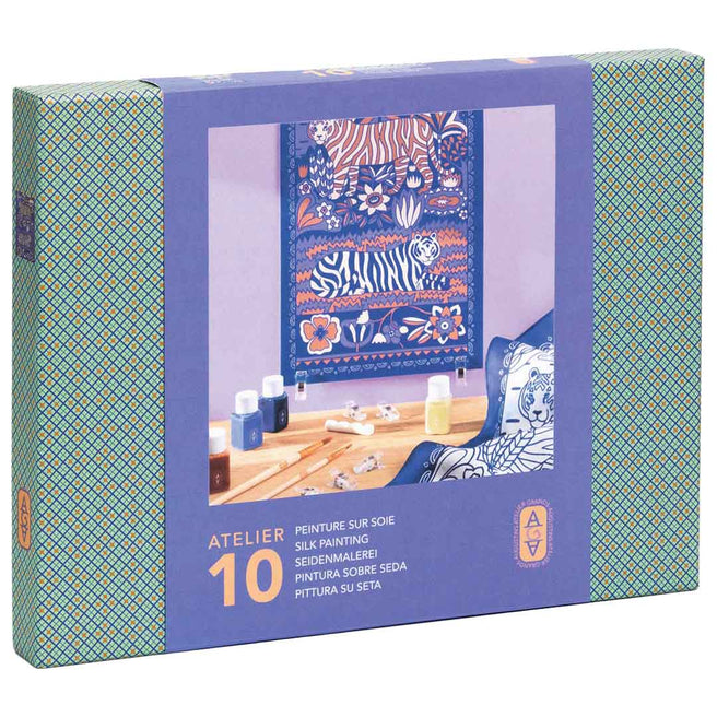 djeco knutselset atelier 10 - zijde schilderen | GA10010 | 0