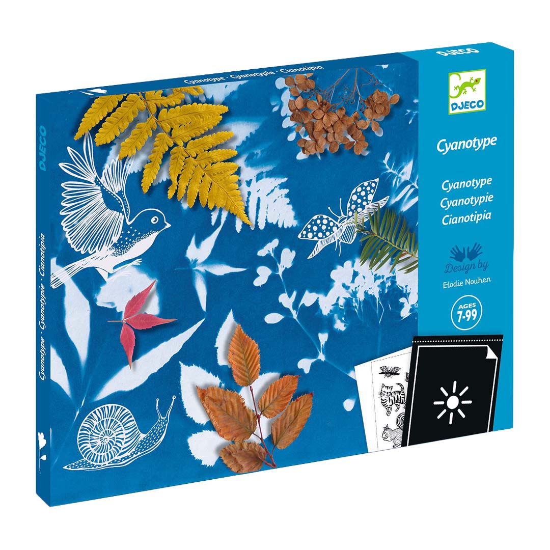 djeco coffret créatif papier cyanotype