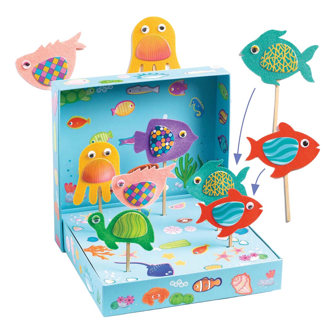 djeco knutselset collage - aquarium | DJ00053 | 1
