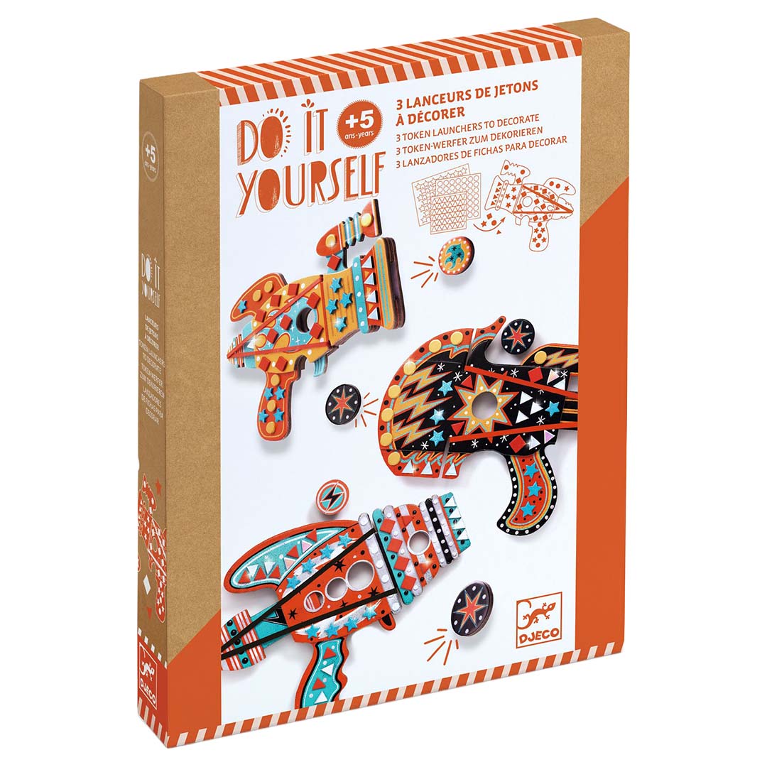 djeco coffret créatif diy - mosaïque fusées