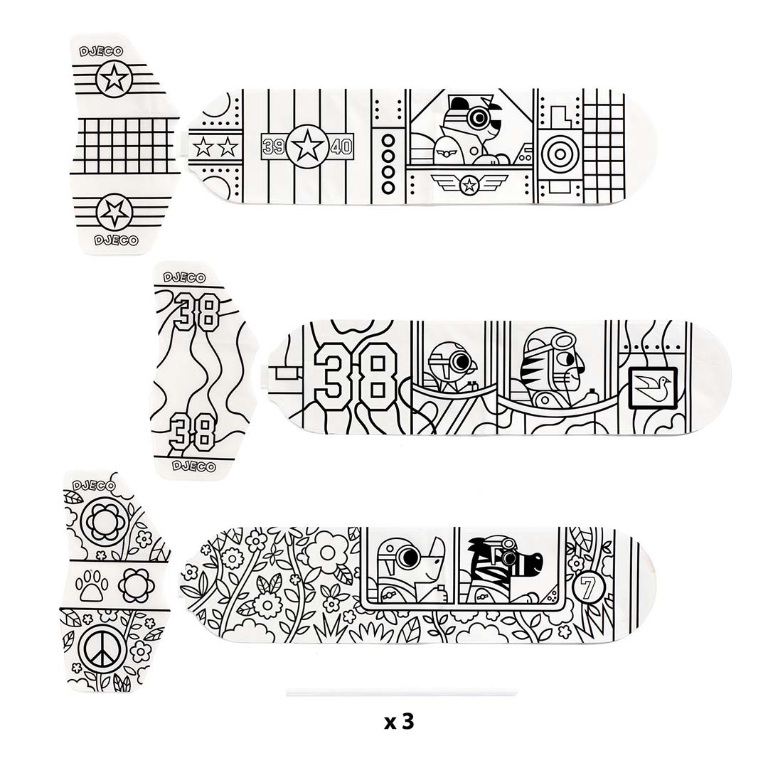 djeco knutselset diy - raketten | DJ07948 | 3