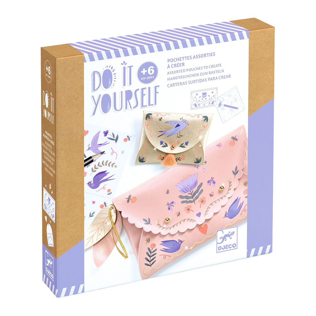 djeco coffret créatif diy - petits sacs sweet fashionista