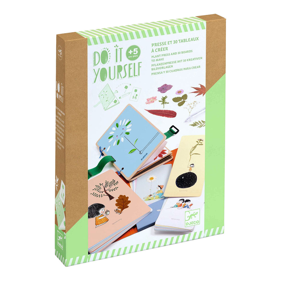 djeco coffret créatif diy séchage de fleurs et création de cartes