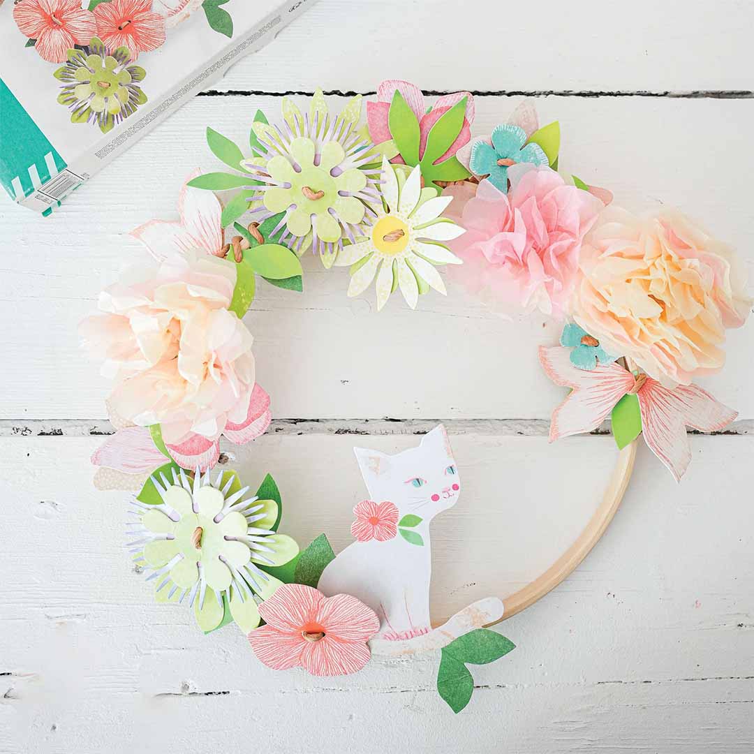 djeco knutselset diy bloemenkrans