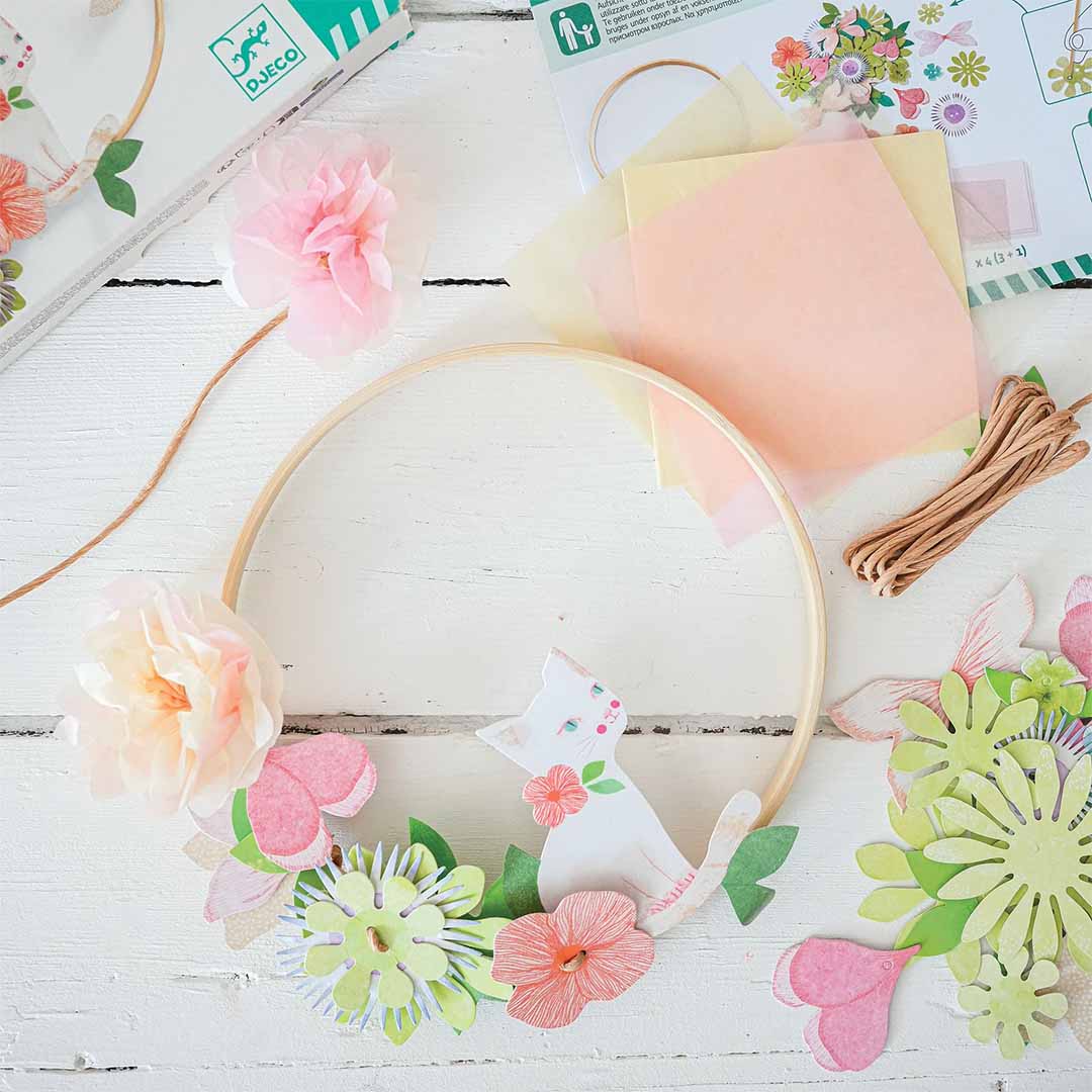 djeco knutselset diy bloemenkrans