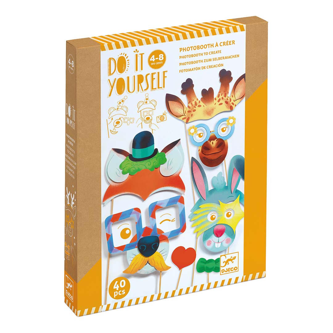 djeco coffret créatif diy selfies d'animaux