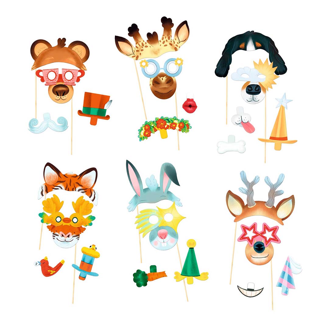 djeco knutselset diy dierenselfies | DJ07915 | 1