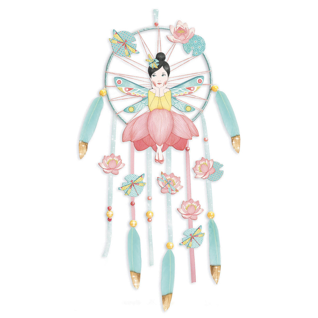 djeco knutselset diy dromenvanger - lotus fee | DJ07963 | 1