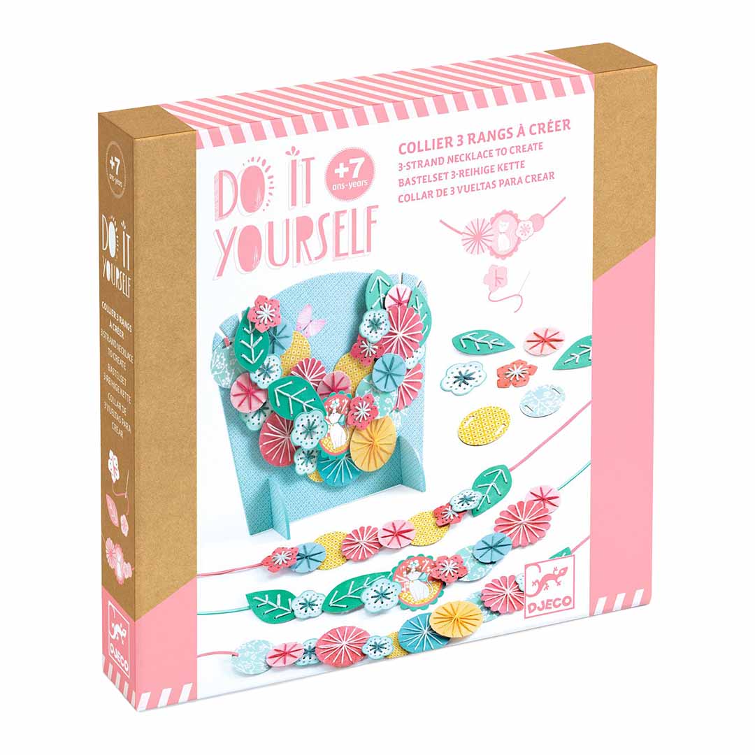 djeco coffret créatif DIY collier - flora