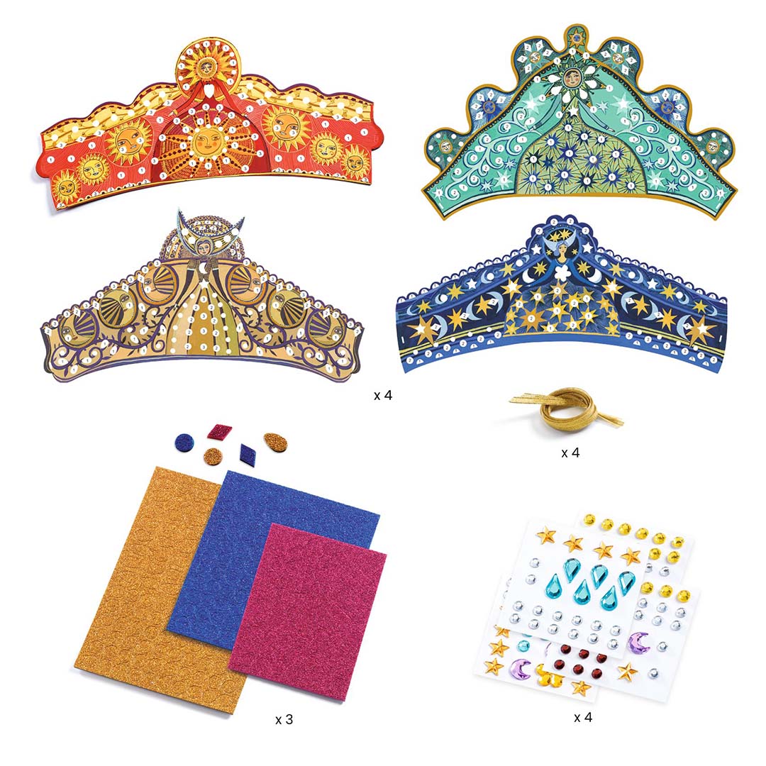 djeco knutselset diy mozaïek diademen | DJ07909 | 2