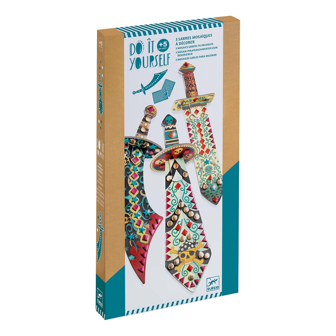 djeco knutselset diy piratenzwaarden - 3st | DJ07902 | 3