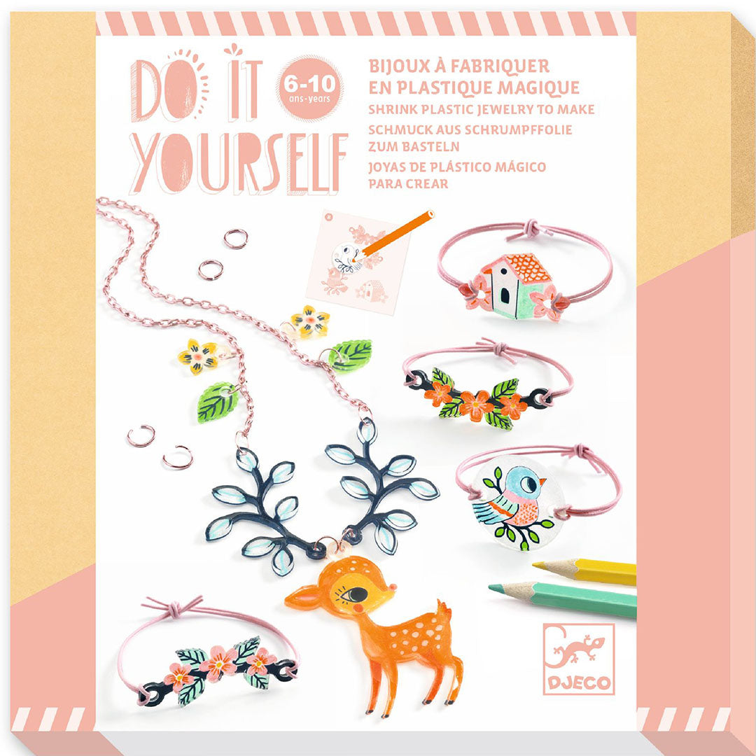 djeco knutselset diy sieraden - the fawn and the bird | DJ79000 |  