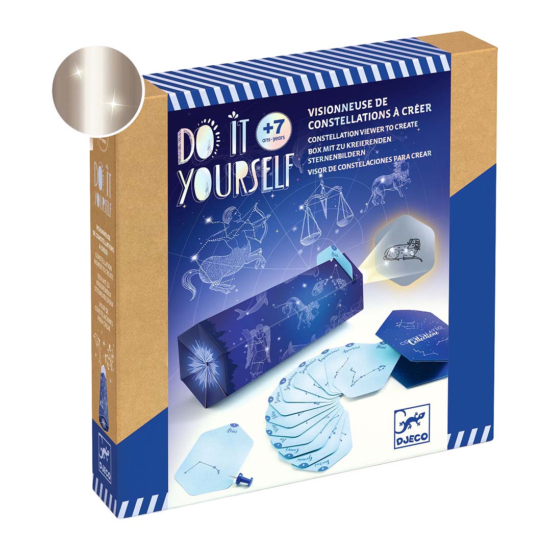 djeco coffret créatif diy visionneuse de constellations