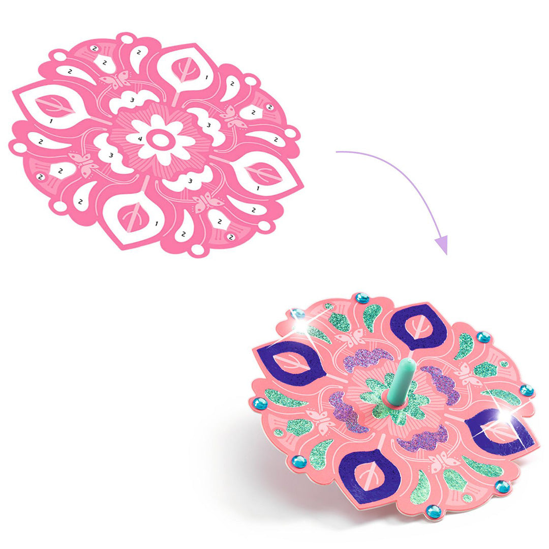 djeco knutselset diy tollen maken flower power | DJ07986 | 2