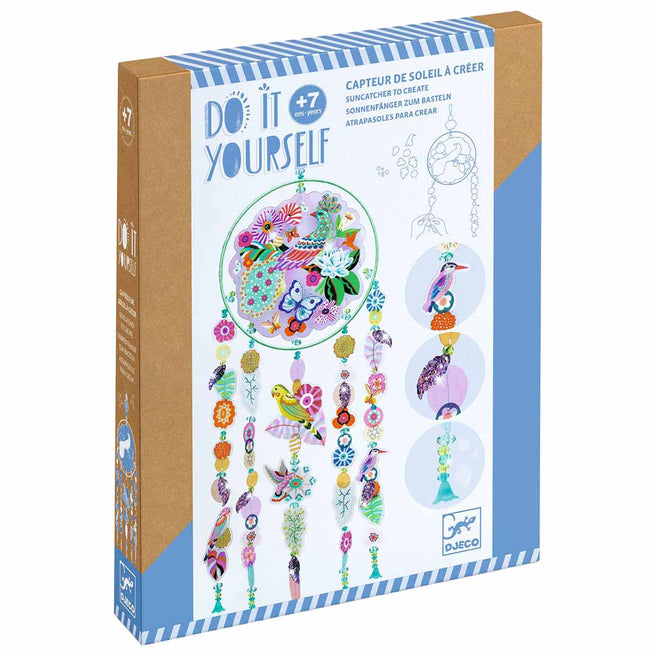 djeco coffret créatif diy attrape-soleil - oiseau de paradis