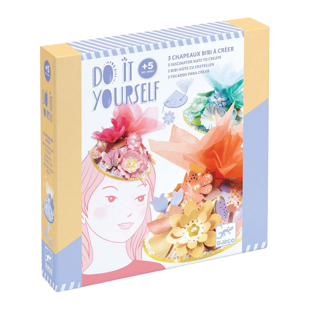 djeco coffret créatif petits chapeaux fascinators