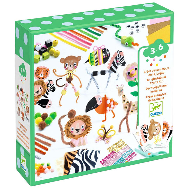 djeco coffret créatif animaux de la jungle