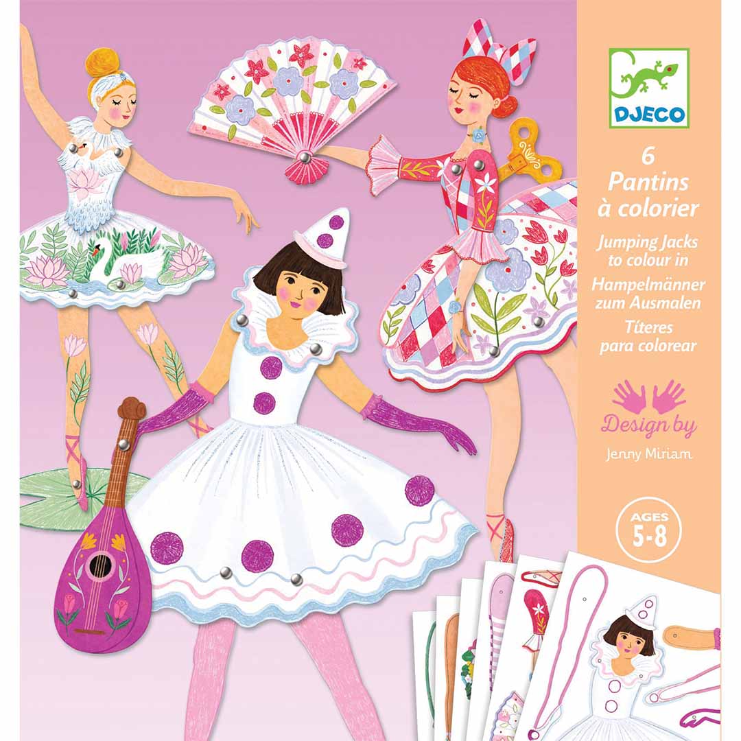djeco knutselset marionetten - tutu's | DJ09649 | 0