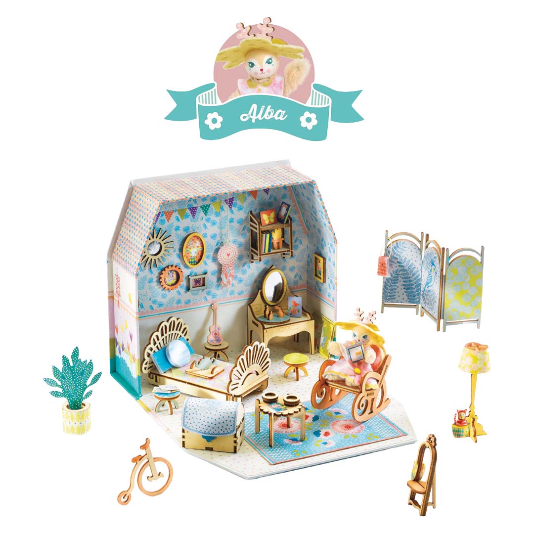 djeco coffret créatif mi house - alba