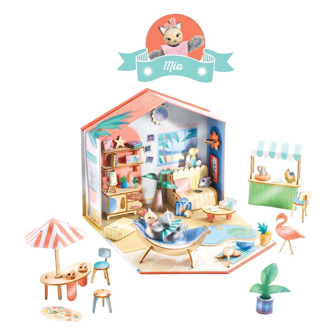 djeco coffret créatif mi house - mia