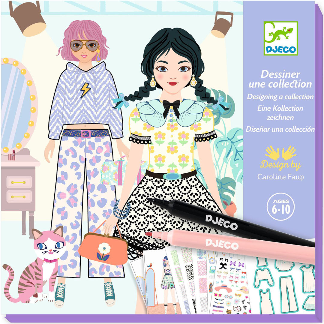 djeco knutselset mode ontwerp - design a collection - trendy | DJ09848 | 