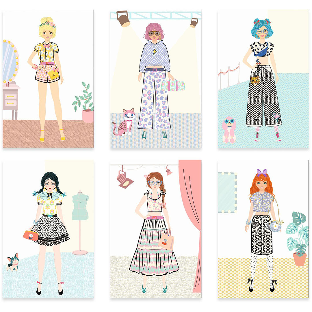 djeco knutselset mode ontwerp - design a collection - trendy | DJ09848 | 3