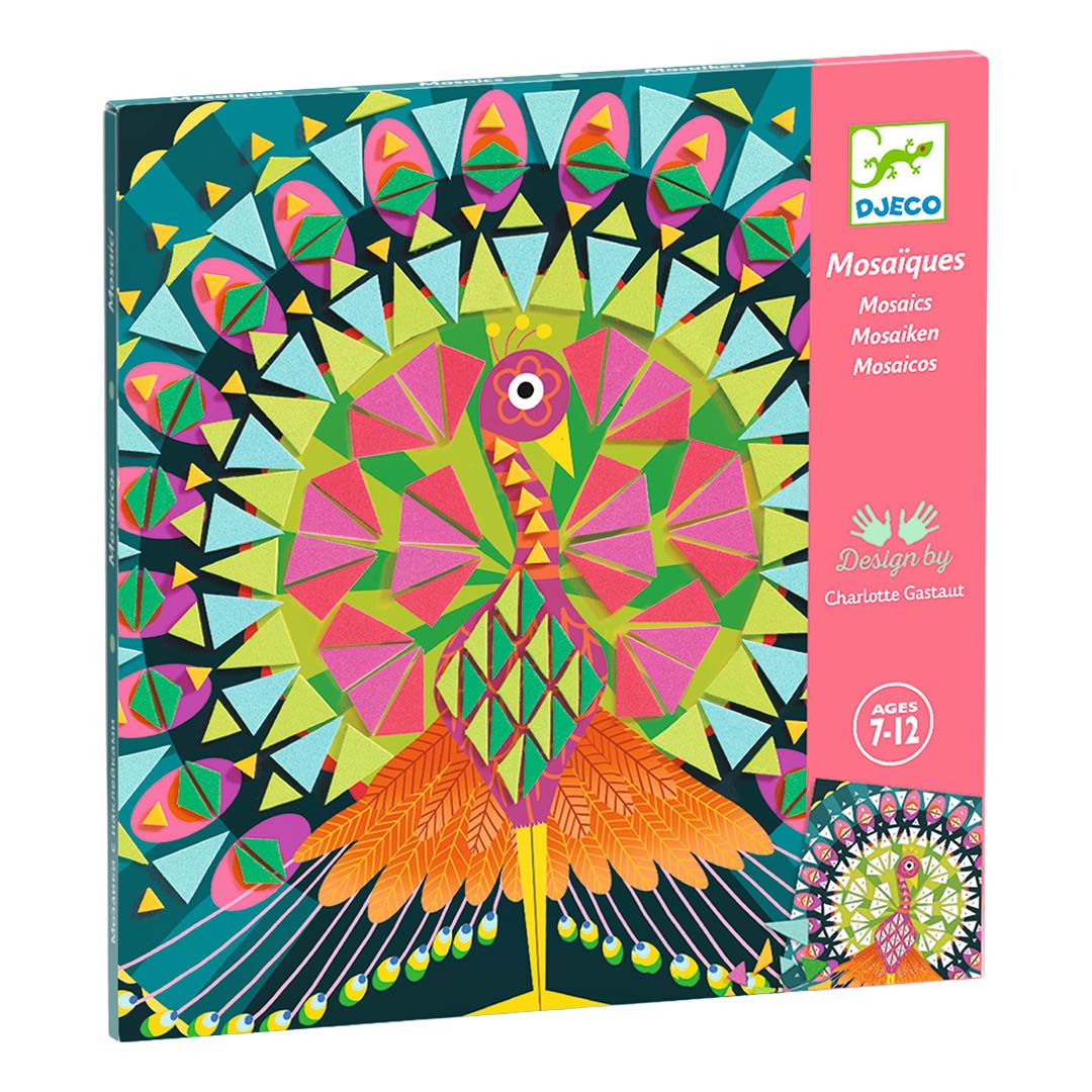 djeco coffret créatif mosaïque - coco