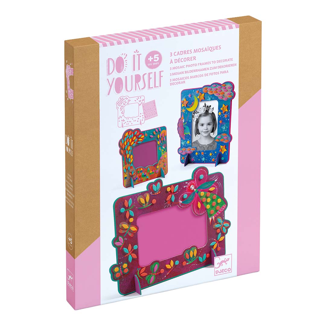 djeco coffret créatif mosaïque cadres photo contes de fées
