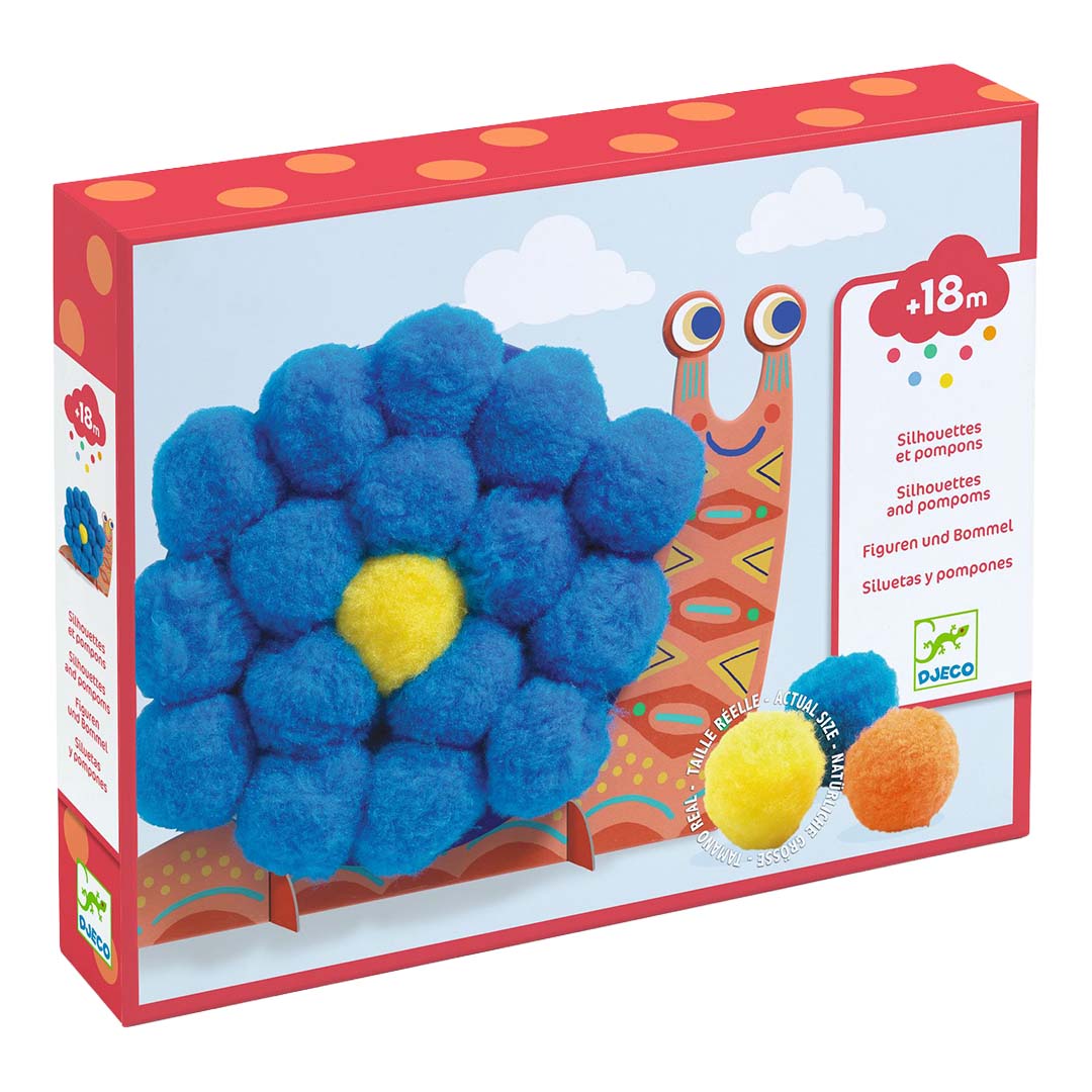 djeco knutselset pompons dieren | DJ09871 | 0