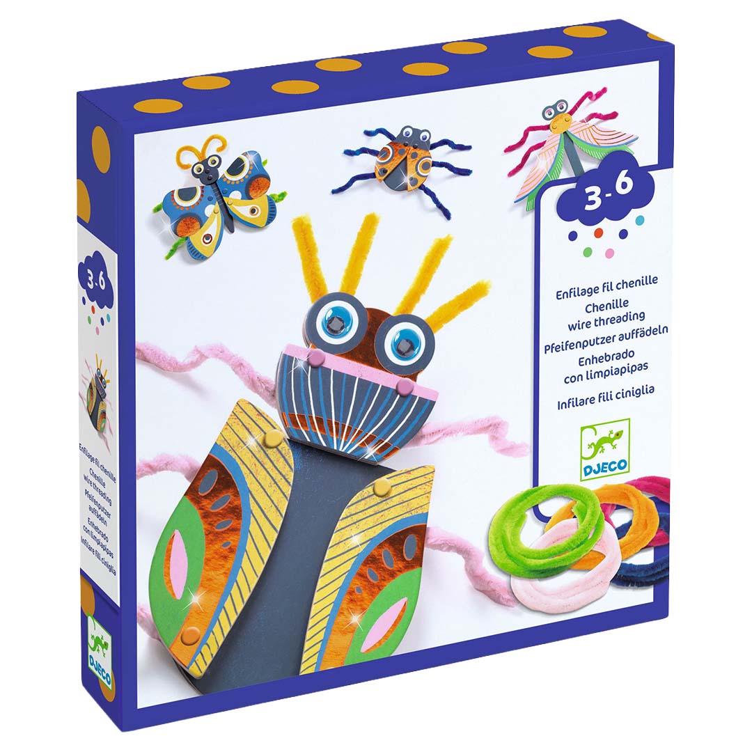 djeco knutselset rijgen - yarn bugs