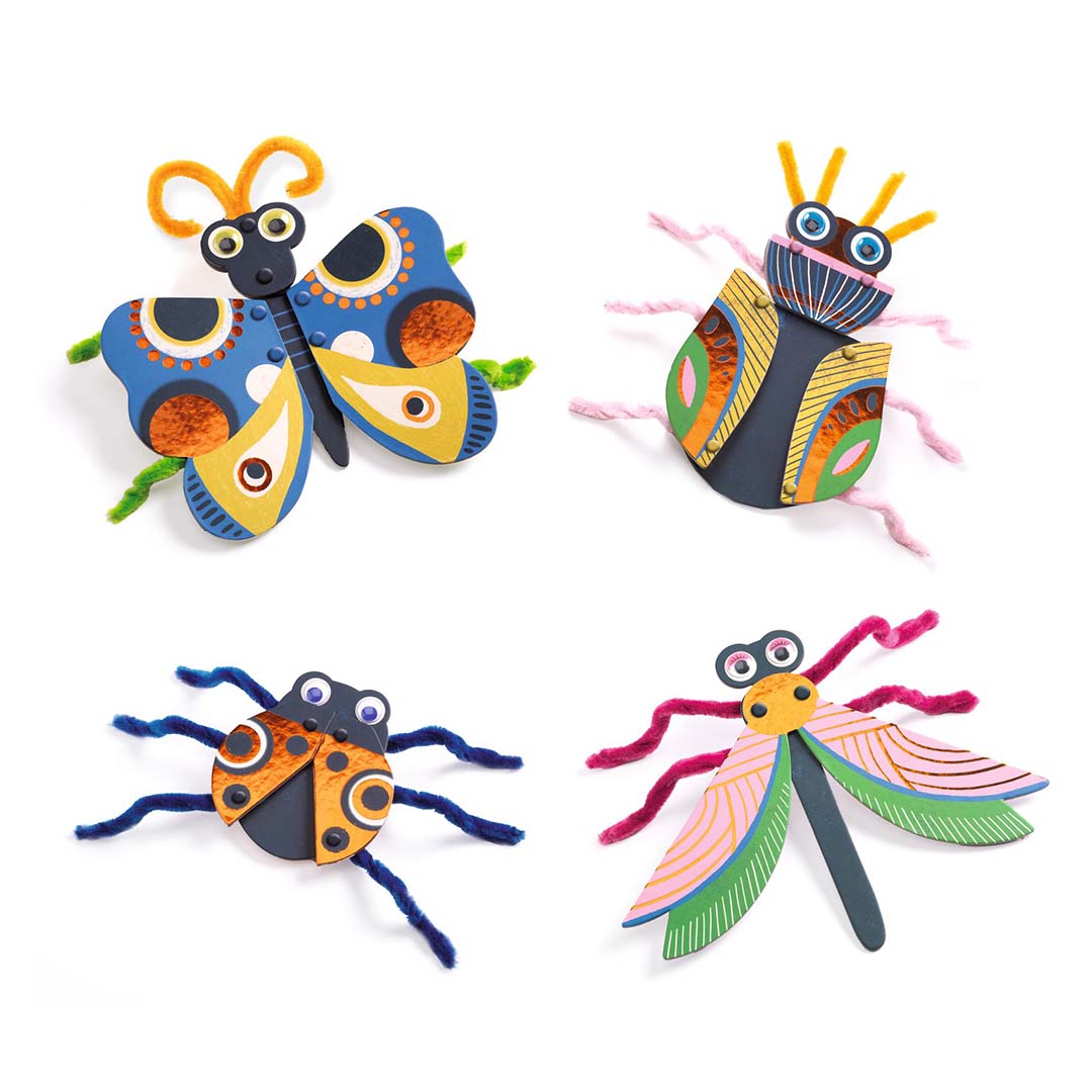 djeco knutselset rijgen - yarn bugs
