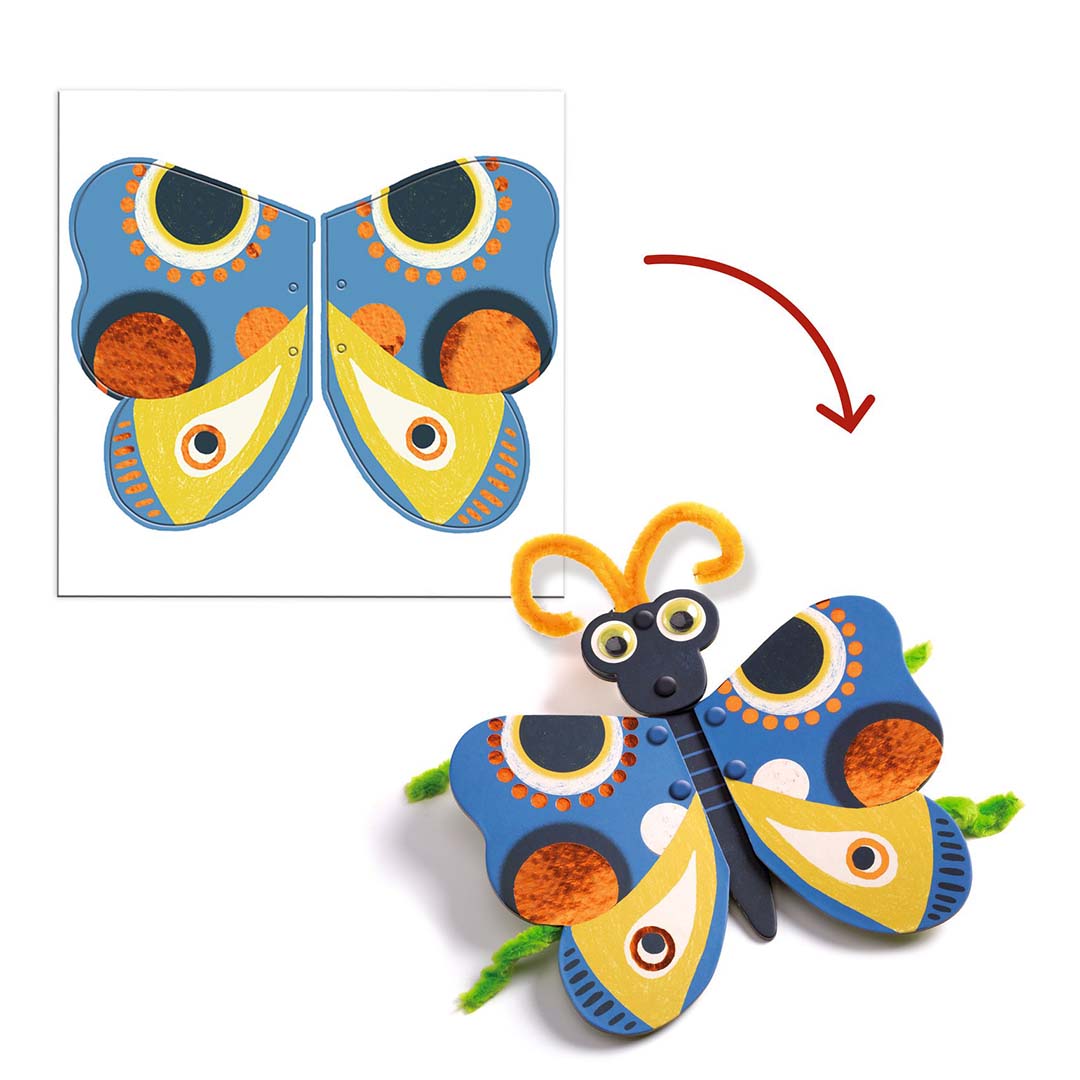 djeco knutselset rijgen - yarn bugs
