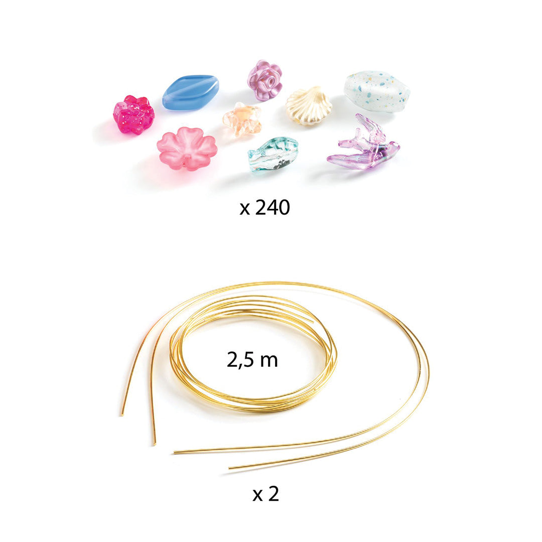 djeco knutselset tiara's - blauw | DJ00038 | 2