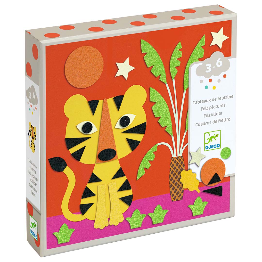 djeco coffret créatif tableaux en feutrine
