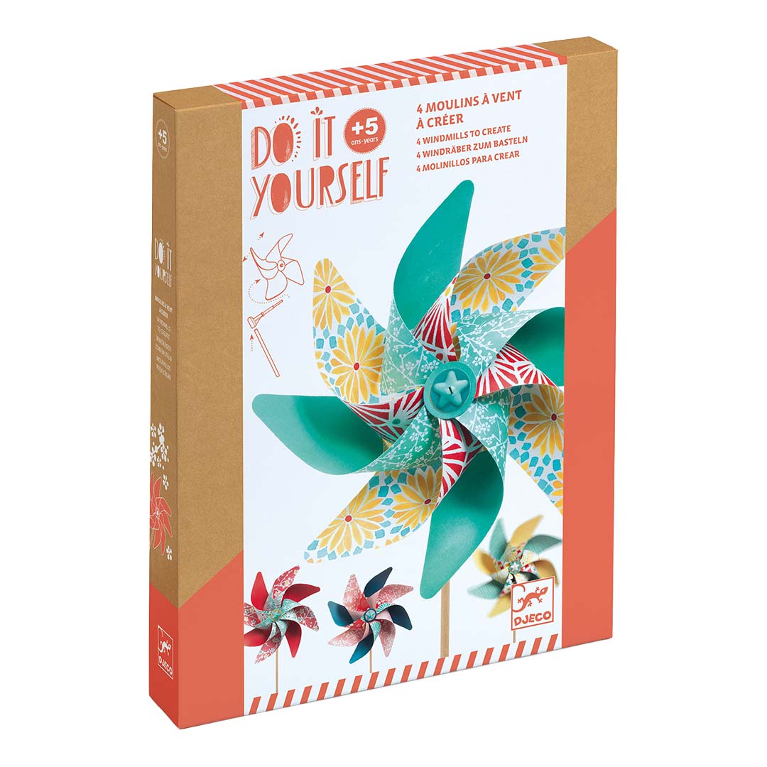 djeco coffret créatif moulins à vent - sweet