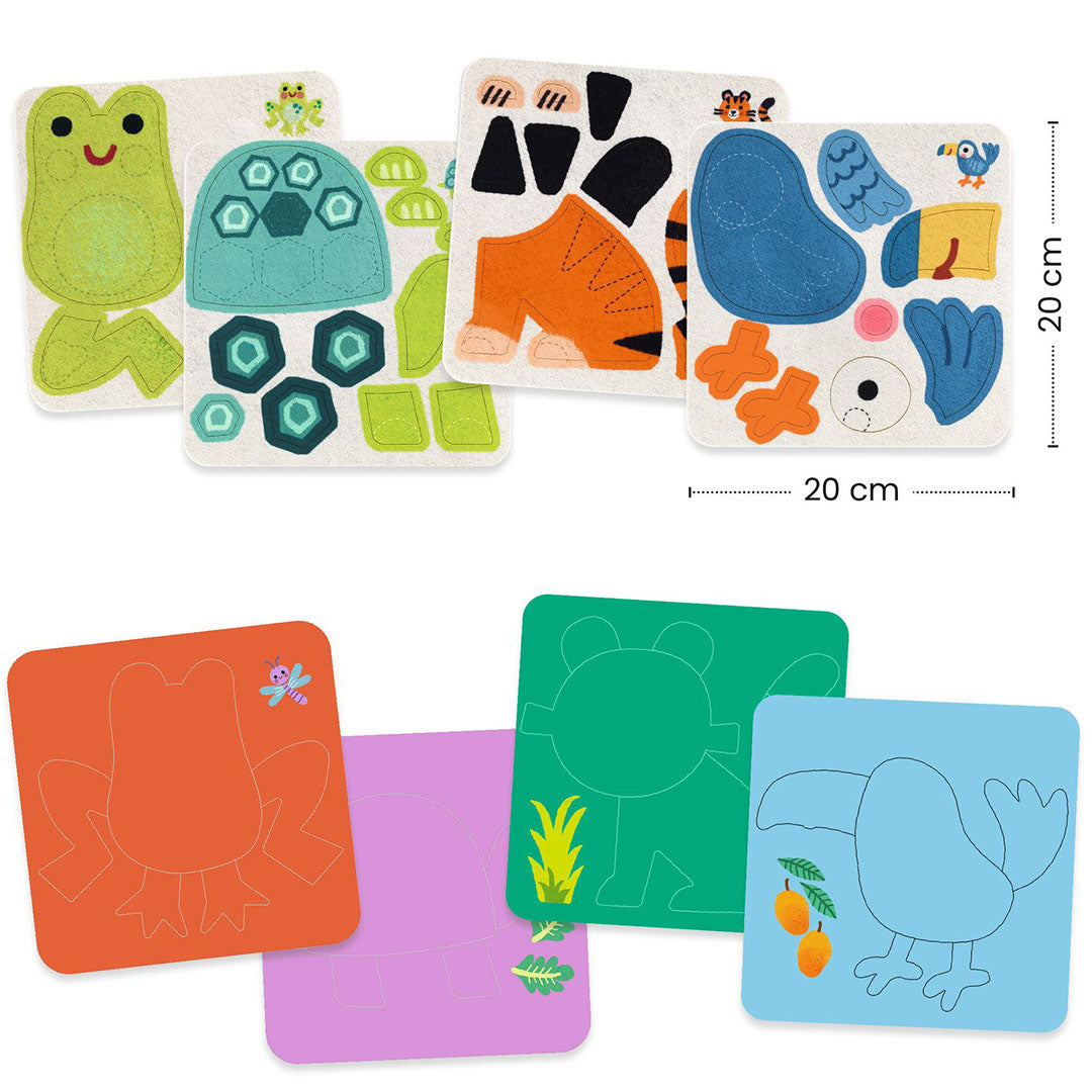 djeco knutselset zachte dieren | DJ00047 | 1