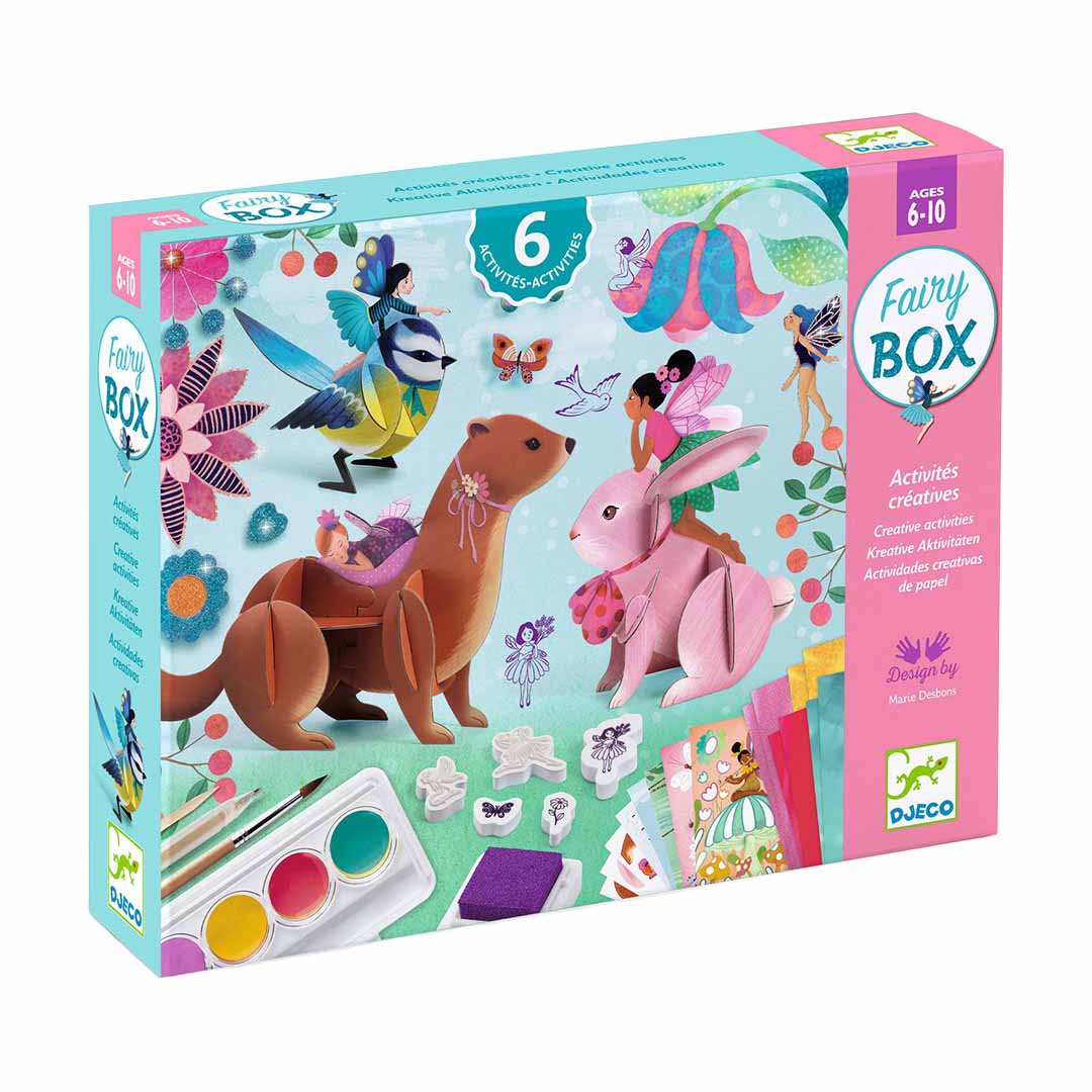 djeco coffret créatif six activités - fées