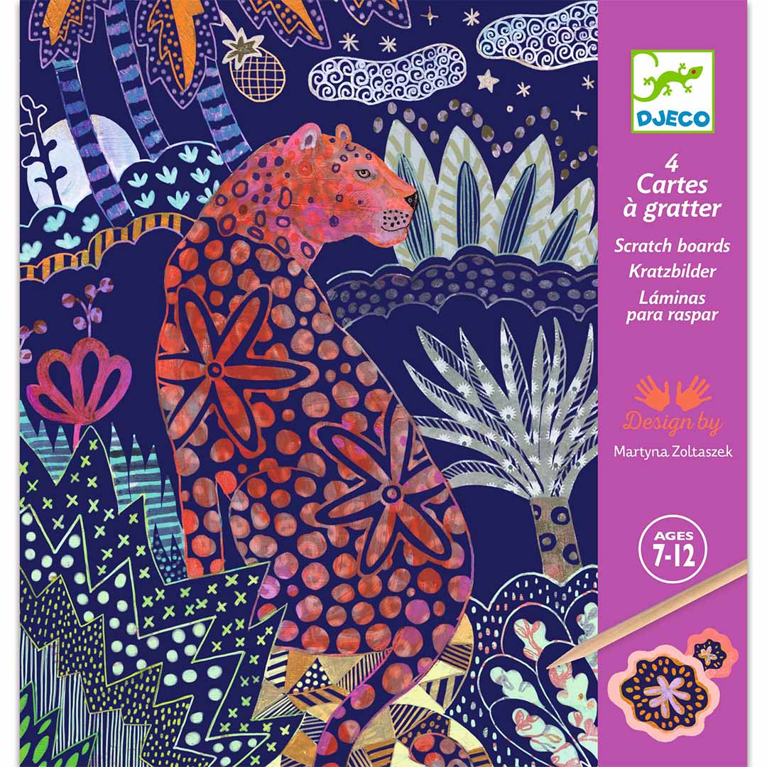 djeco cartes à gratter - nature magnifique
