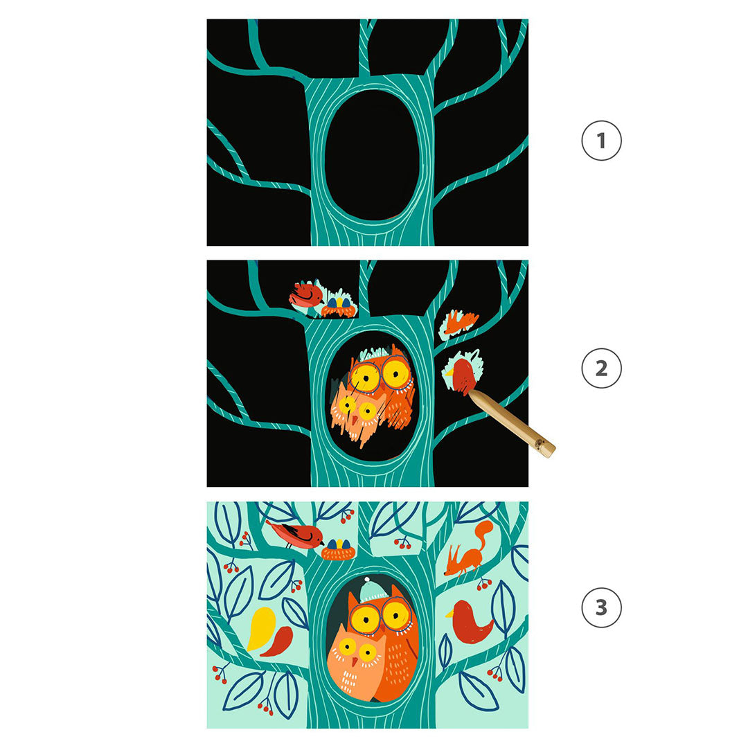 djeco kraskaarten dieren