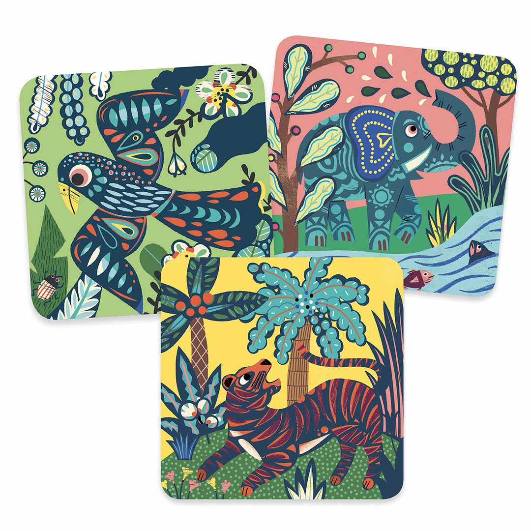 djeco cartes à gratter grands animaux