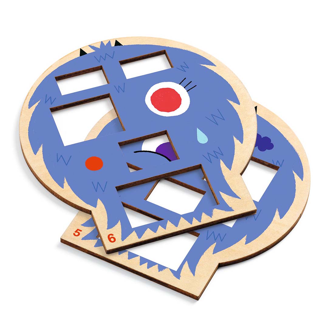 djeco logicaspel sologic - crazy faces | DJ08591 | 1